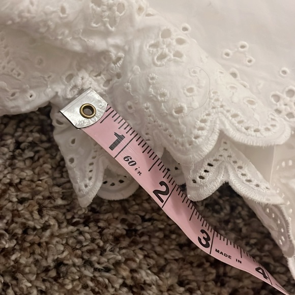 JANIE and JACK Tea Time Bright white eyelet romper - Picture 5 of 11